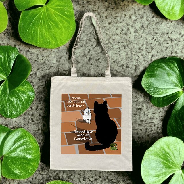 Image front Totebag léger - "Le poids de l'expérience"