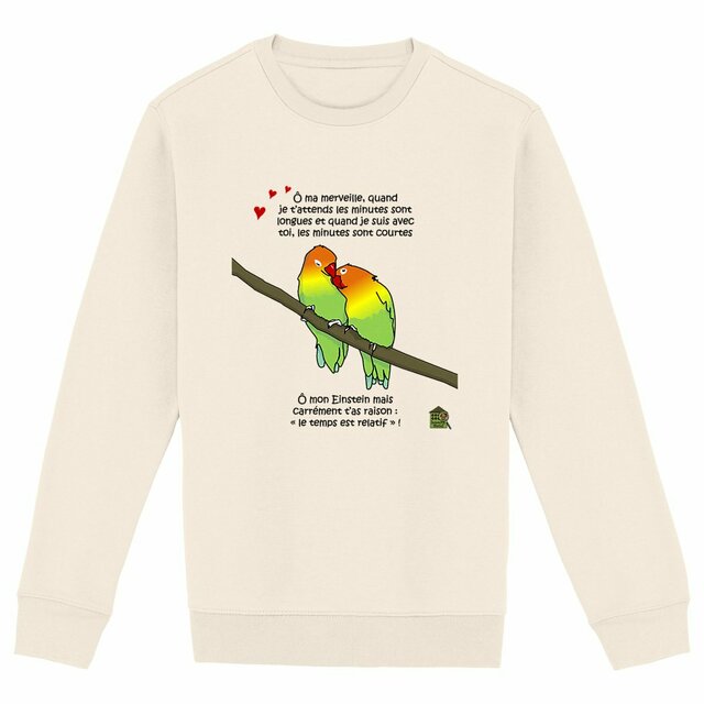 Image back Sweat épais - femme ou homme - "Le temps est relatif"