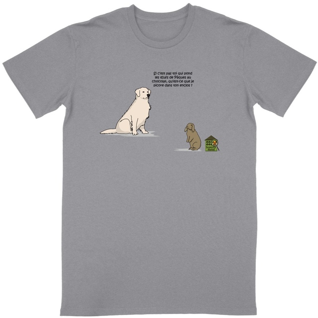 Image back T-shirt classique - homme ou femme - "Œufs de Pâques"