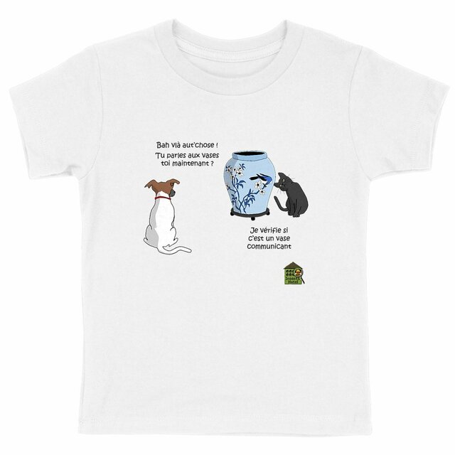 Image back T-shirt épais - Enfant - "Vase communicant"
