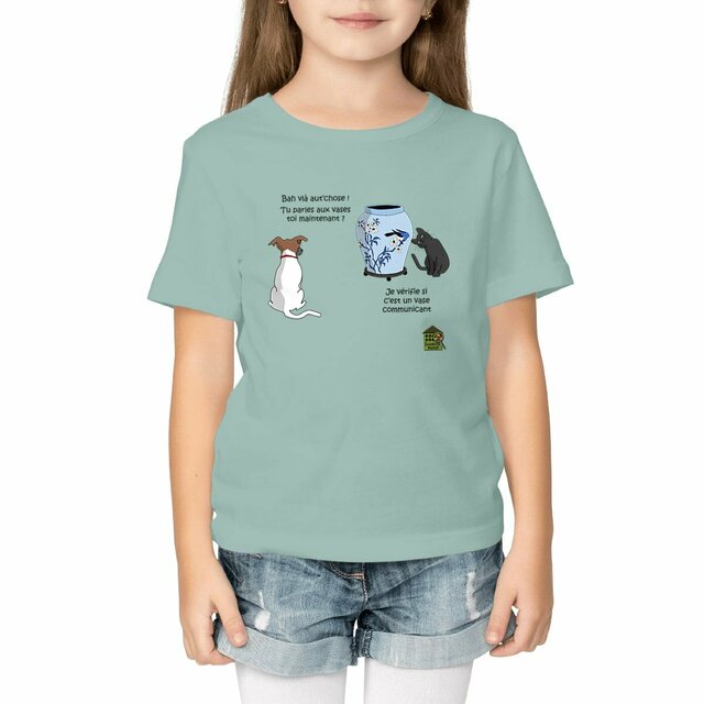 Image front T-shirt épais - Enfant - "Vase communicant"