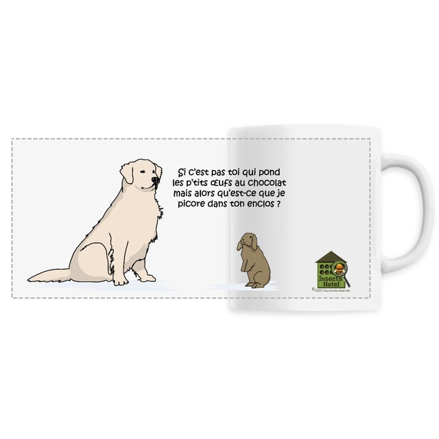 Image du produit Mug céramique - Panoramique "des oeufs au chocolat"