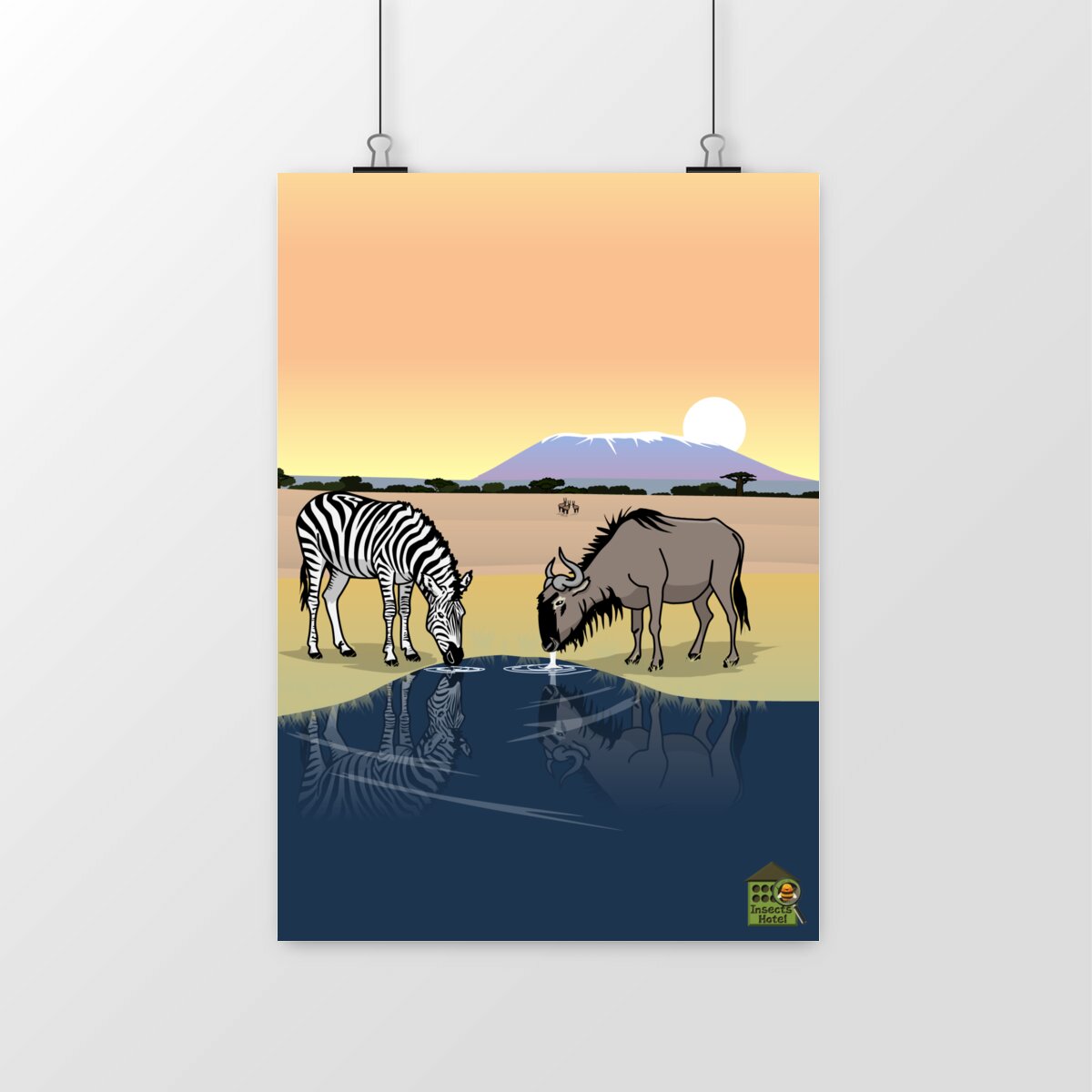 Image front Poster - Kilimandjaro vu par InsectsHotel