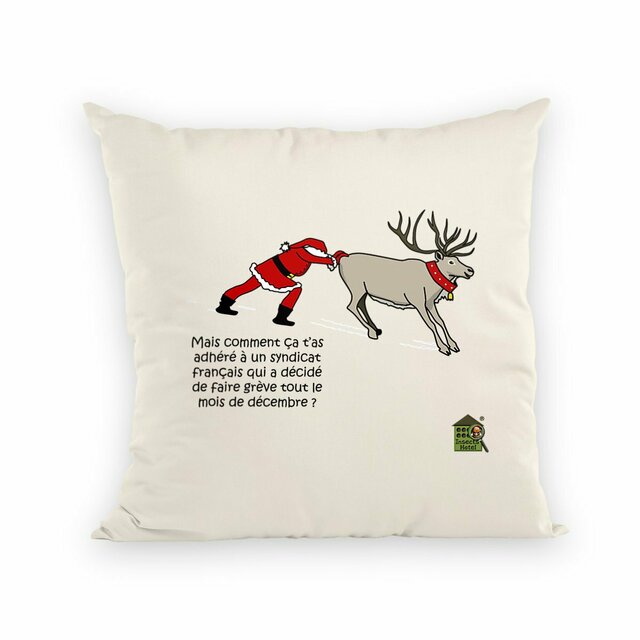 Image back Coussin 100% coton (40 X 40 cm) - "Coussin de Noël"