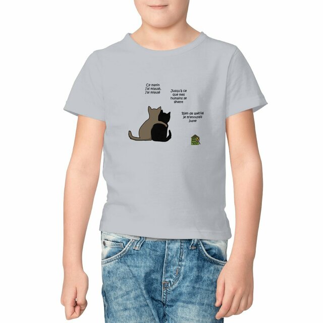 Image front T-shirt - Enfant - "Cat spirit"