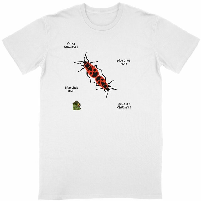 Image front T-shirt Classique - femme ou homme - "Gendarmes indécis"