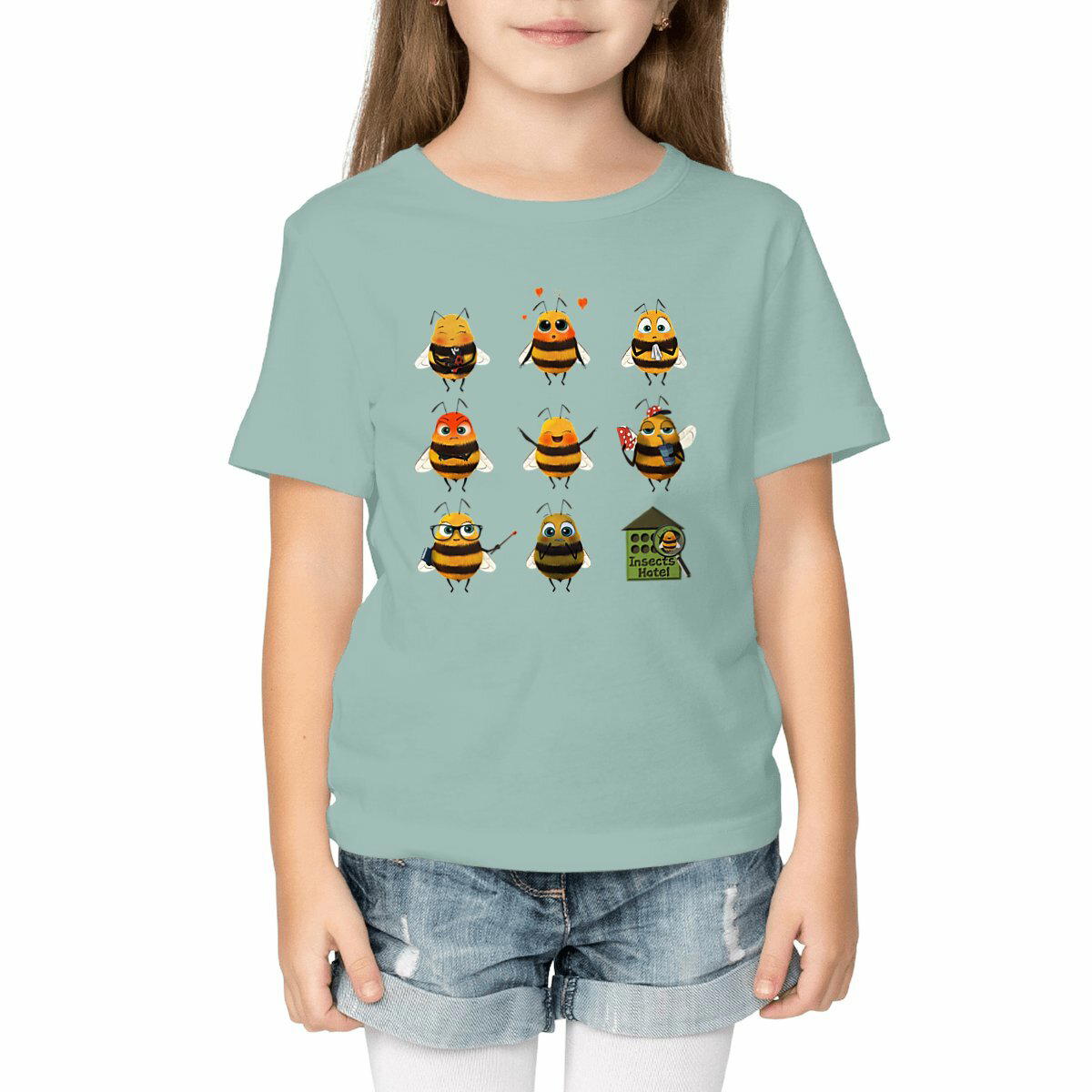 Image front T-shirt Epais - Enfant - "Beenie dans tous ses états"