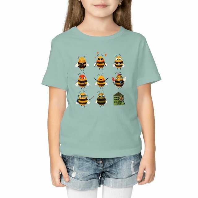 Image front T-shirt Epais - Enfant - "Beenie dans tous ses états"