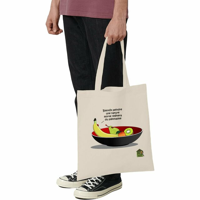 Image front Totebag léger - "Fruits & coccinelle"