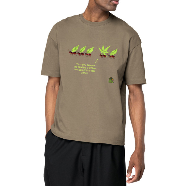 Image front T-shirt Oversized - femme ou homme - "feuilles d'érable"