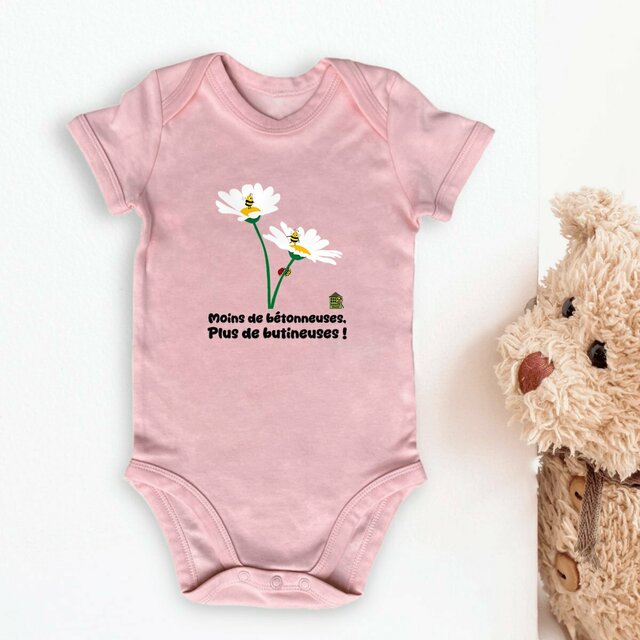 Image front Body bébé (personnalisable) - "Butineuses"
