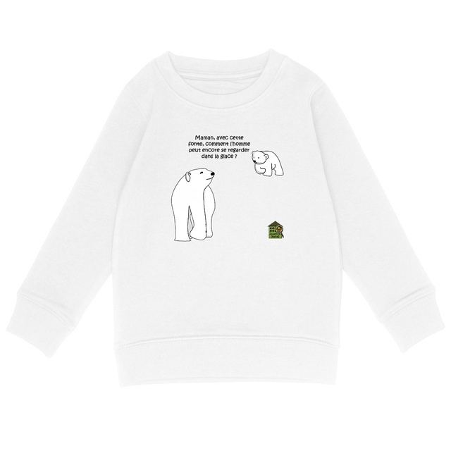 Image back Sweat shirt - Enfant - "Ours polaires"