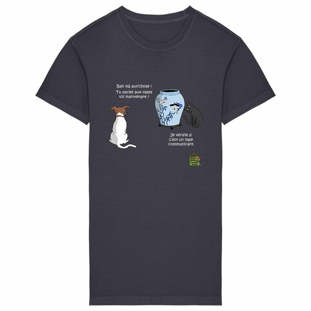 Image back Robe T-shirt - femme - "Vase communicant"