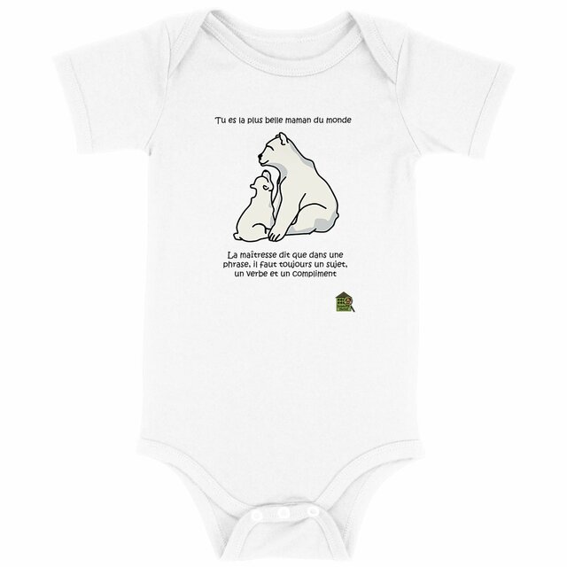 Image back Body bébé - "Plus belle maman"