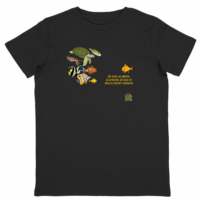 Image back T-shirt - Enfant - "Génie"