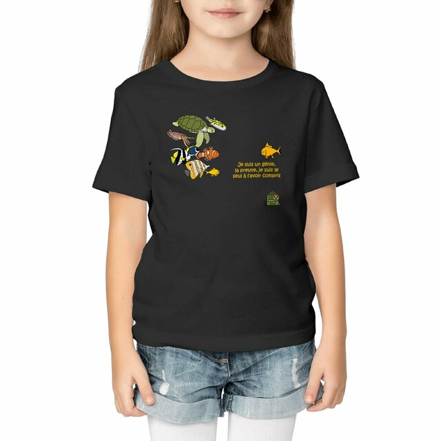 Image front T-shirt - Enfant - "Génie"