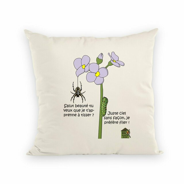 Image back Coussin 100% coton (40 X 40 cm) - "Tissage"