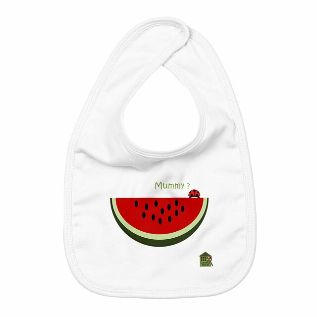 Image back Bavoir (personnalisable) - "Bébé coccinelle"