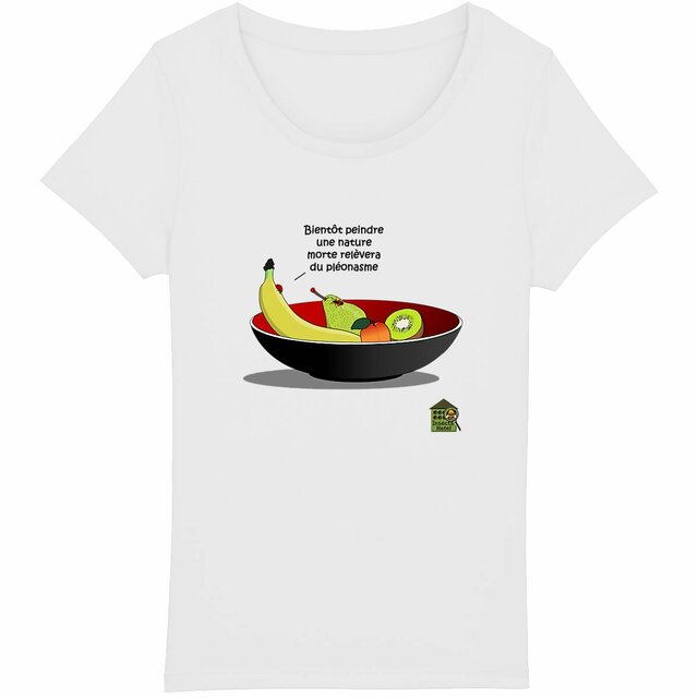 Image back T-shirt - femme - "Fruits & coccinelle"