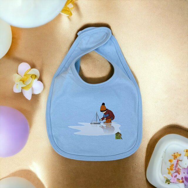 Image front Bavoir (personnalisable) - "Créer un monde"