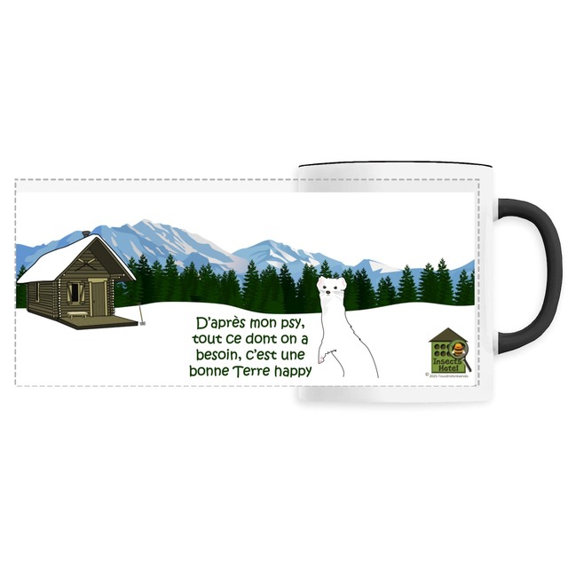 Image back Mug céramique - "Terre happy" par l'espiègle hermine