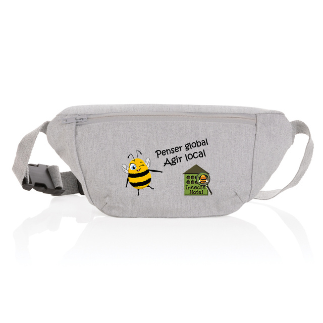 Image back Sac banane en toile - "InsectsHotel Team"