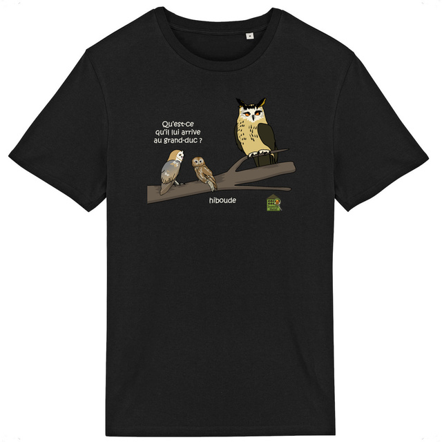 Image back T-shirt - femme ou homme - "Hiboude"