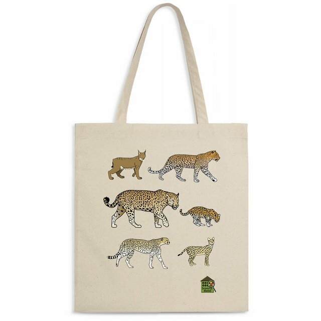 Image back Totebag léger - "Sublimes félins sauvages"