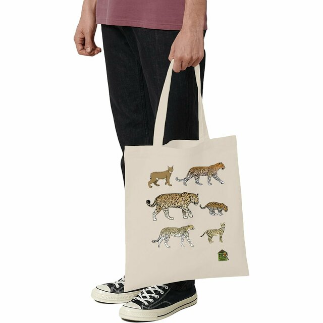 Image front Totebag léger - "Sublimes félins sauvages"