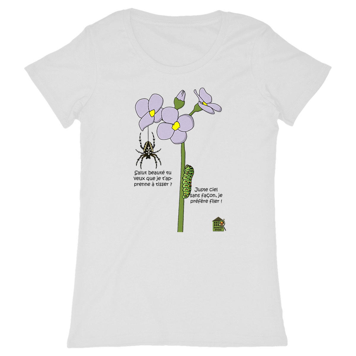 Image back T-shirt classique - femme - "Tisseuse & fileuse" (versions claires)