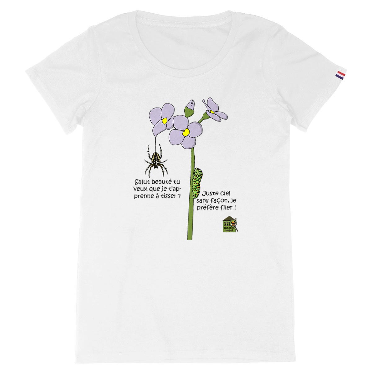 Image back T-shirt Made in France - femme - "Tisseuse & fileuse"