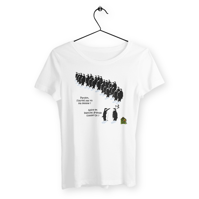 Image back T- shirt - Femme - "Mari manchot"