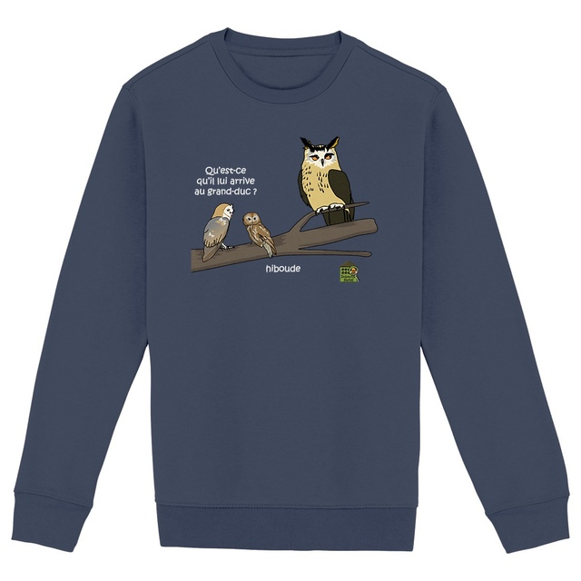 Image back Sweat épais - femme ou homme -"Hiboude"