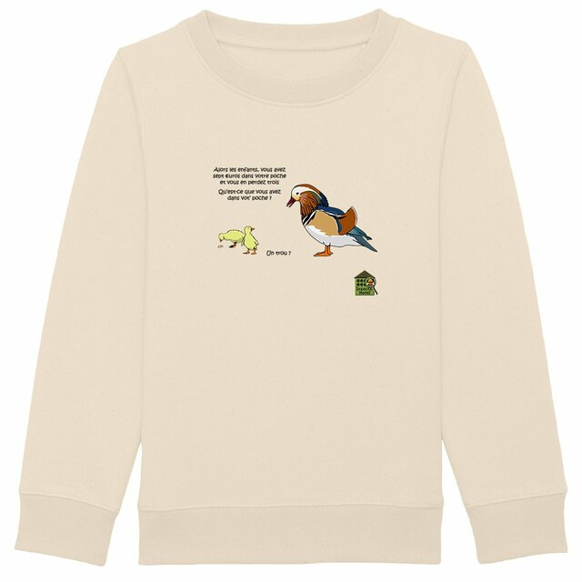 Image back Sweat shirt Epais - enfant - "Panier percé"