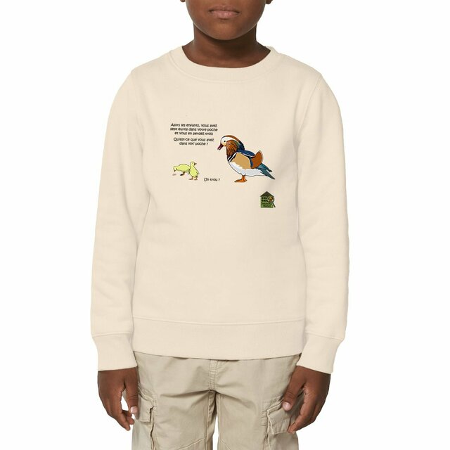 Image front Sweat shirt Epais - enfant - "Panier percé"