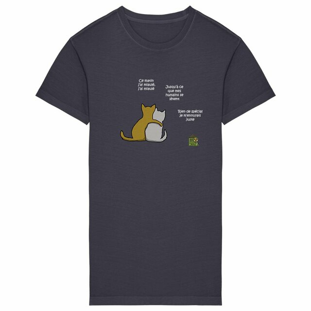 Image back Robe T-shirt - femme - "Chats au dos tourné"