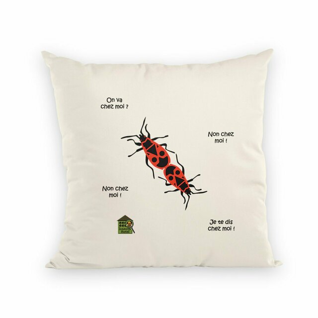 Image back Coussin 100% coton (40 X 40 cm) - "Gendarmes"