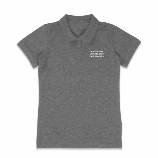 Image back Polo Léger - femme - "Chef cuisinier"