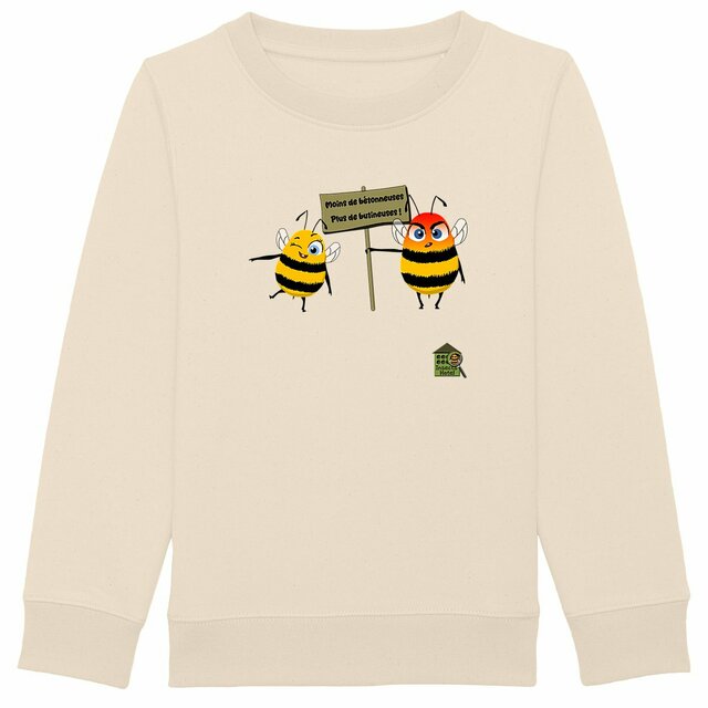 Image back Sweat-shirt chaud & épais - enfant - "Butineuses"