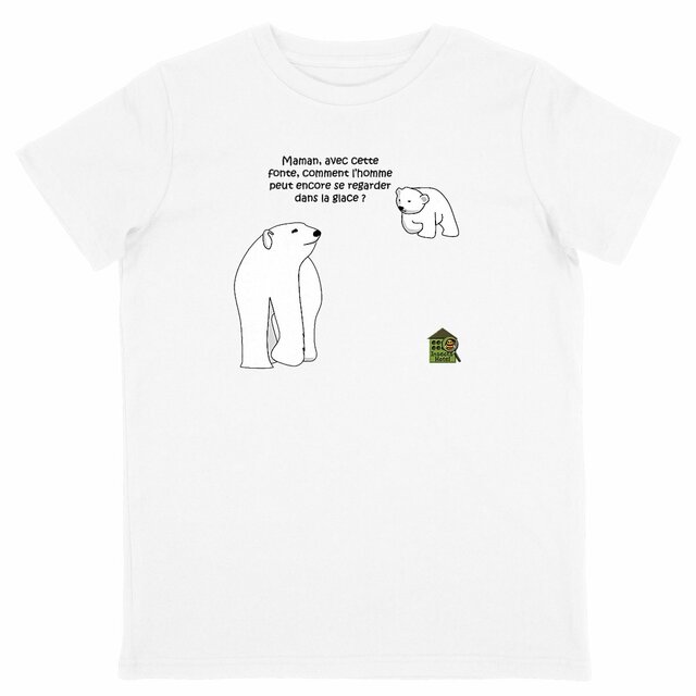 Image back T-shirt - Enfant - "Ours polaires"