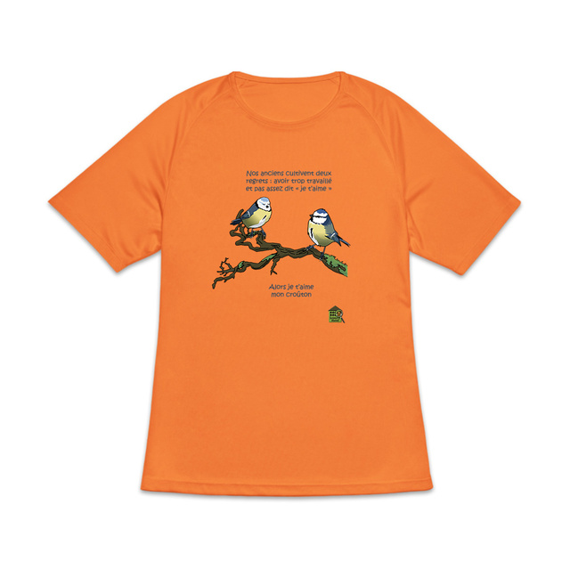 Image back T-shirt de sport - femme - "Je t'aime"