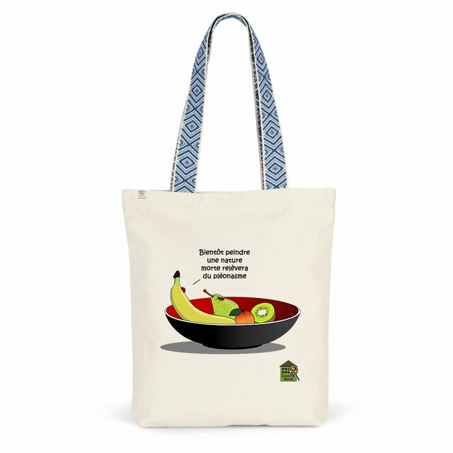 Image front Totebag ethnique - "Fruits & coccinelle"