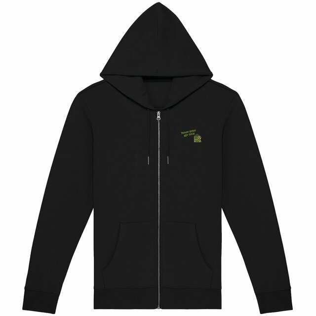 Image back Sweat à capuche zippé - femme ou homme - "ta conscience"