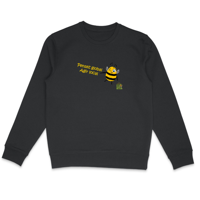 Image front Sweat-shirt - femme ou homme - Beenie & slogan Insectshotel