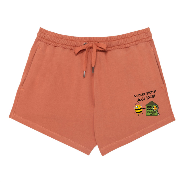 Image back Short femme - Beenie & son slogan (made in Portugal)