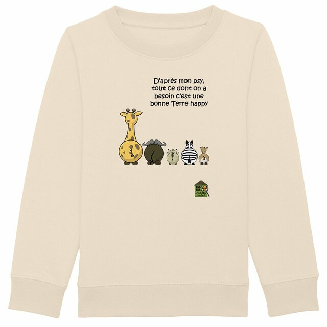 Image back Sweat-shirt épais - Enfant - "Terre happy"