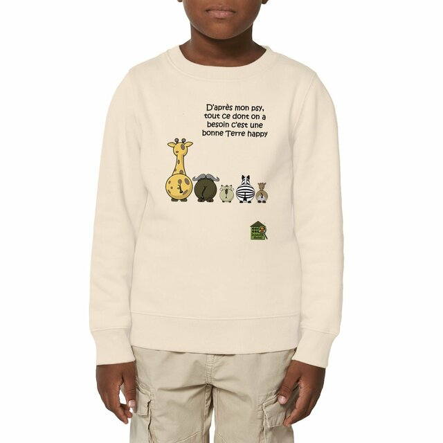 Image front Sweat-shirt épais - Enfant - "Terre happy"