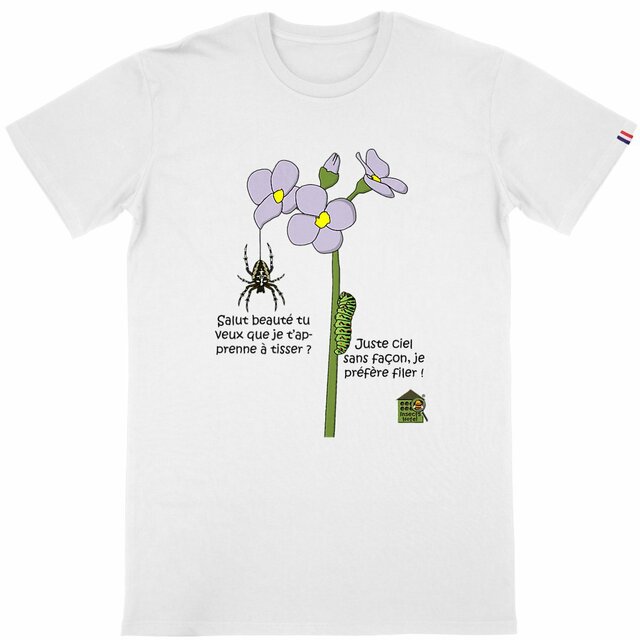 Image back T-shirt Made in France - homme - "Tisseuse & fileuse"