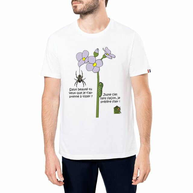 Image front T-shirt Made in France - homme - "Tisseuse & fileuse"