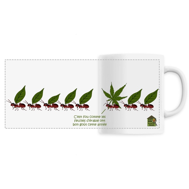 Image front Mug céramique personnalisable - "Feuille d'érable"